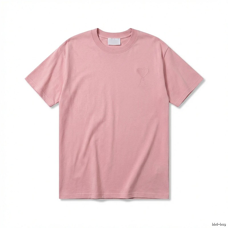 AMI simple and elegant pink T-shirt