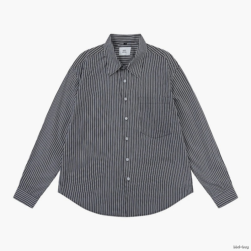 AMI Stripe Minimalist Style Shirt