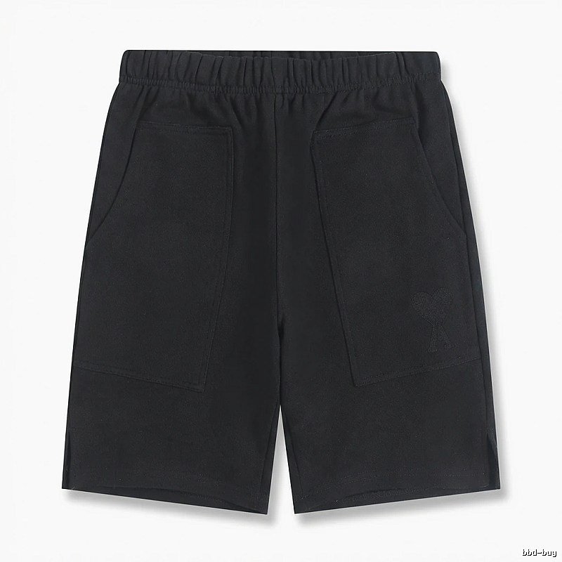 AMI Workwear Style Black Shorts