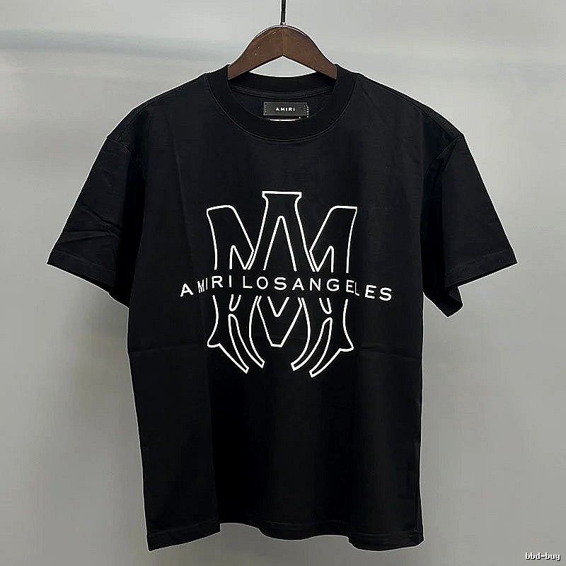 Amiri Black Records Graphic T-Shirt Easy Pairing