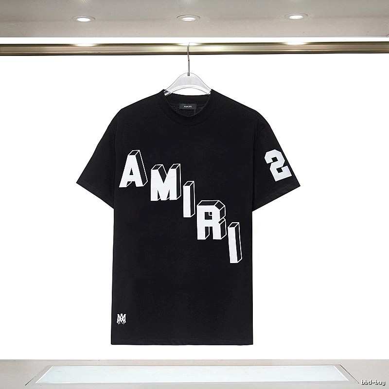 Amiri Compact Graphic T-shirt White Blue Amiri for Sport-Inspired Styling