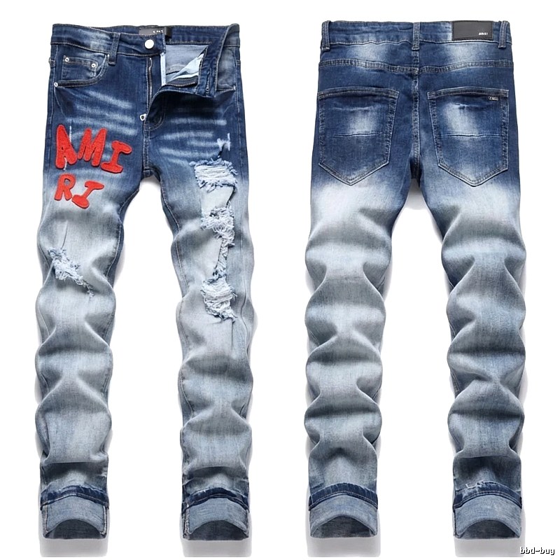 AMIRI Gradient Ripped Jeans