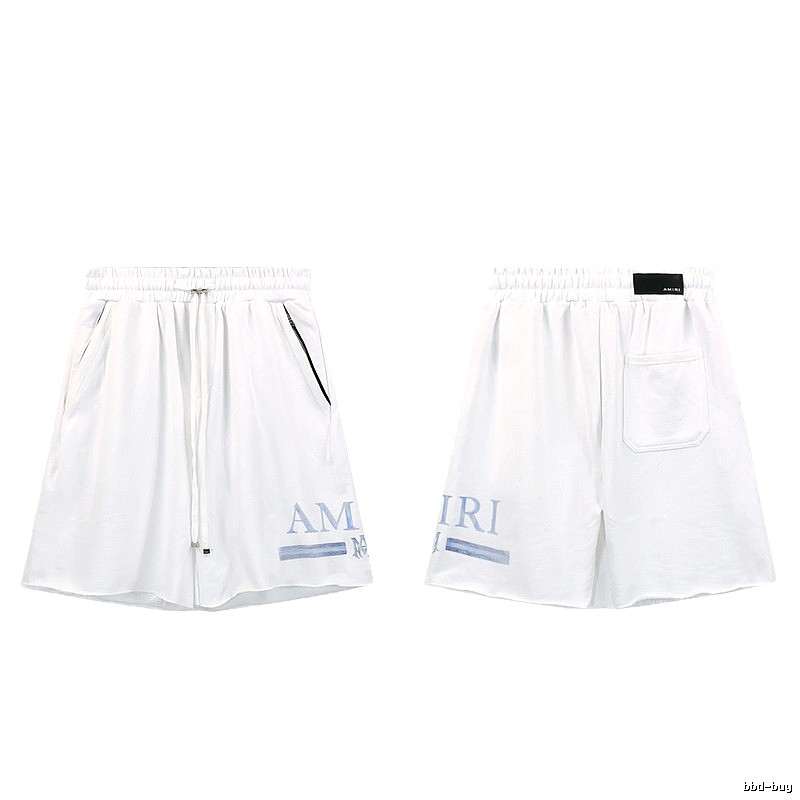 AMIRI Letter Print Street Style White Shorts