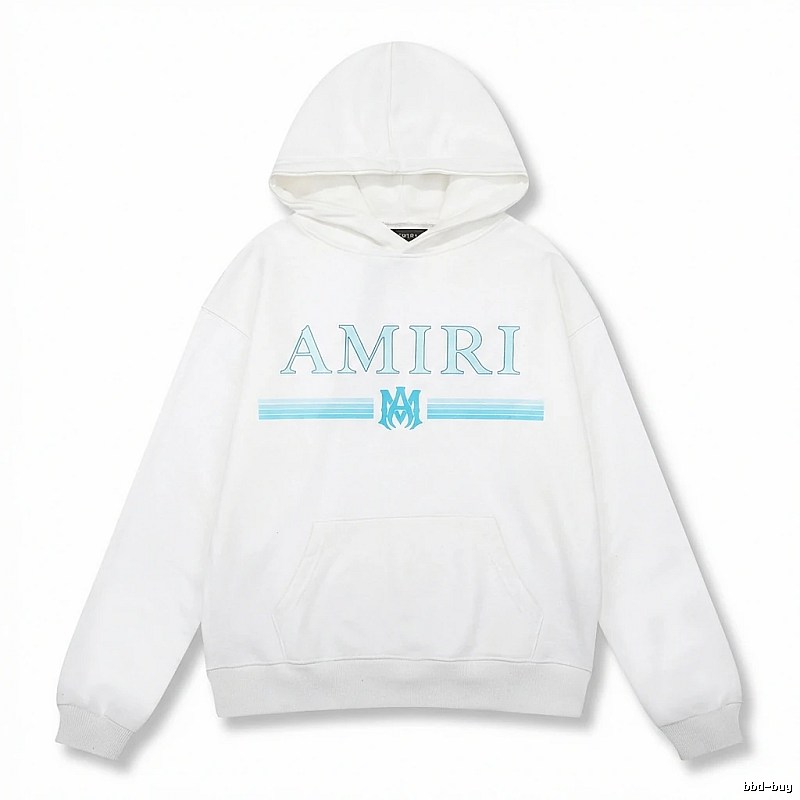 AMIRI letter - printed white hoodie