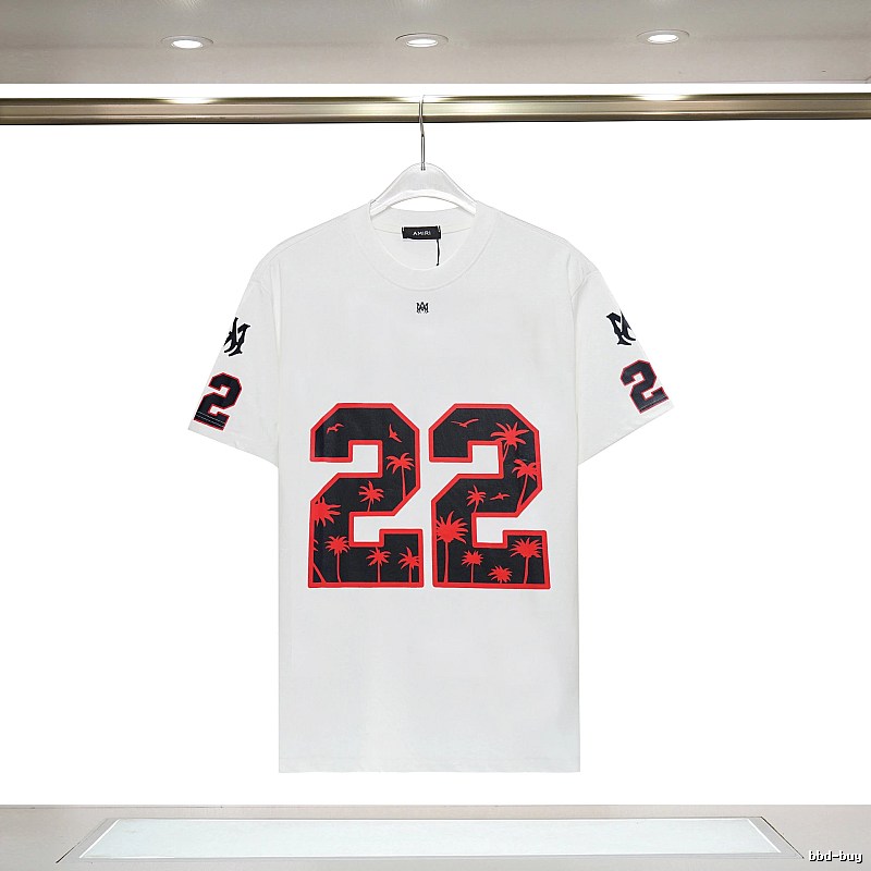 Amiri Resort Graphic T-shirt White Blue Amiri with Premium Look
