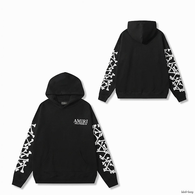 AMIRI Skull Print Trendy and Cool Black Sweatshirt