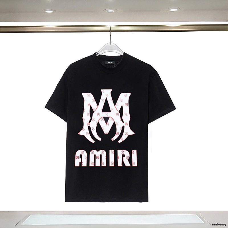 Amiri Summer Graphic T-shirt White Blue Amiri with Clean Finish