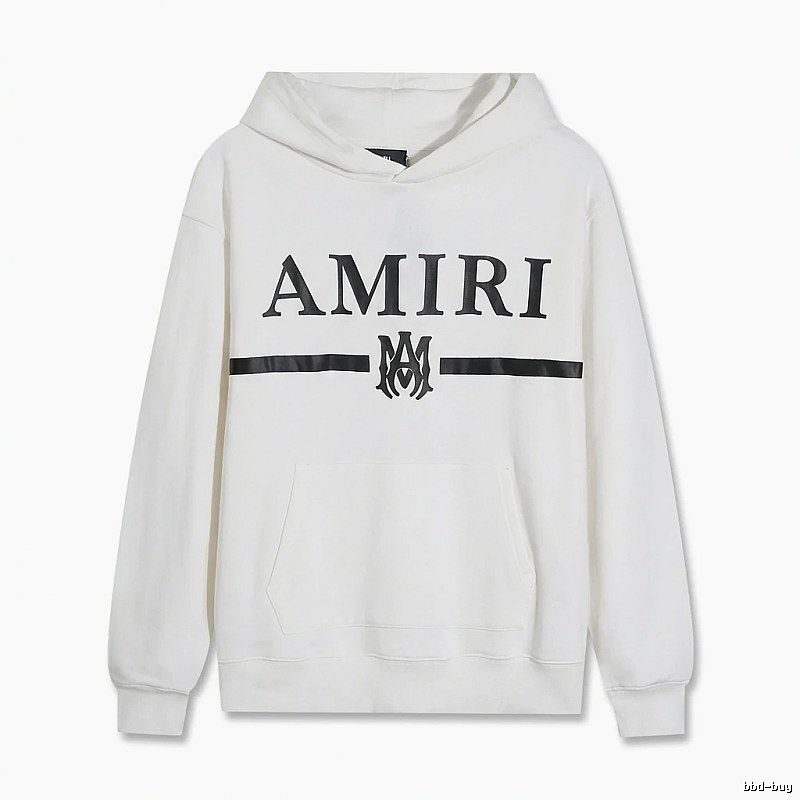 AMIRI Trendy Brand Letter Style White Hoodie