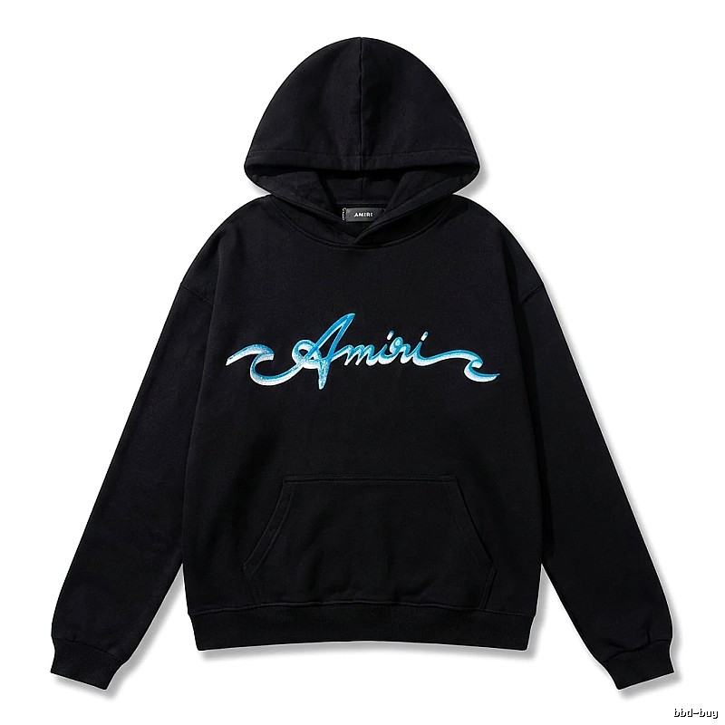 AMIRI Trendy Style Black Hoodie