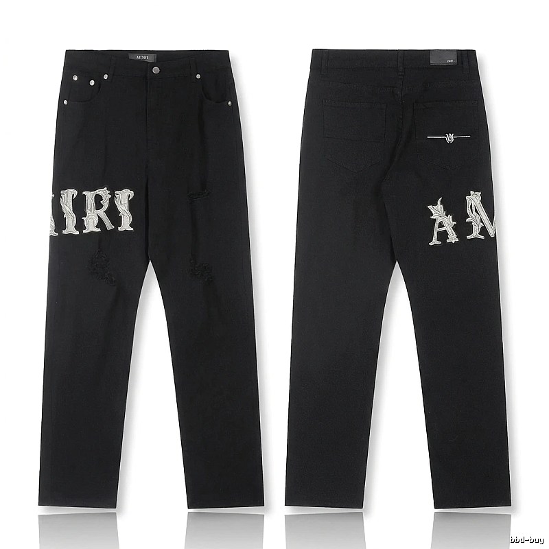 AMIRI vintage-style black jeans