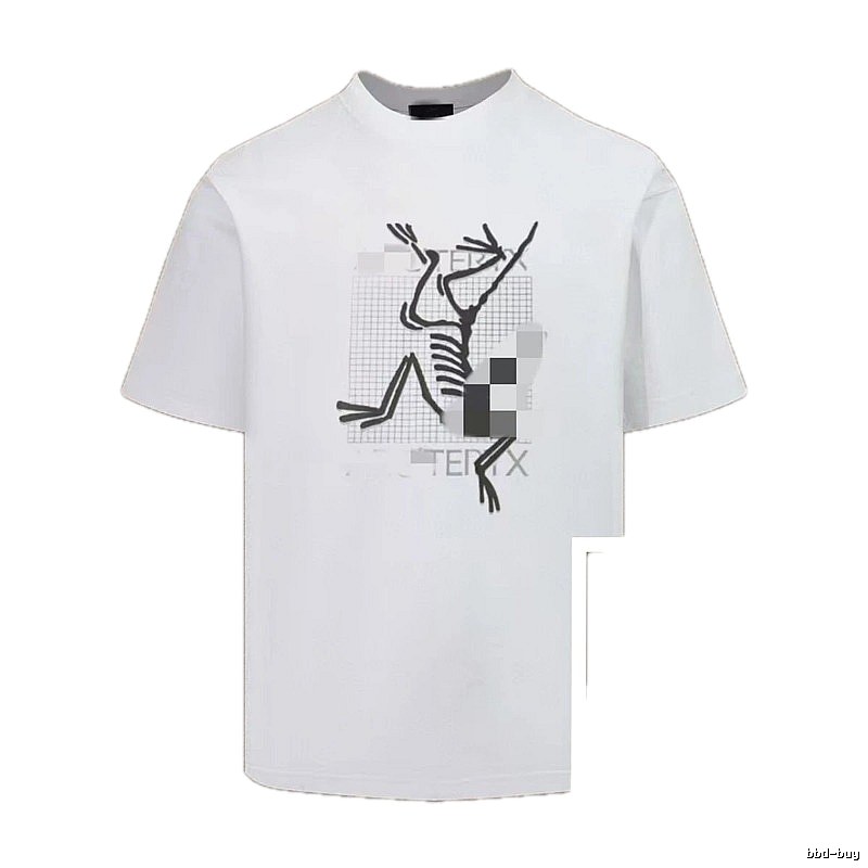 Archaeopteryx Skeleton Print Techwear Style White T-Shirt