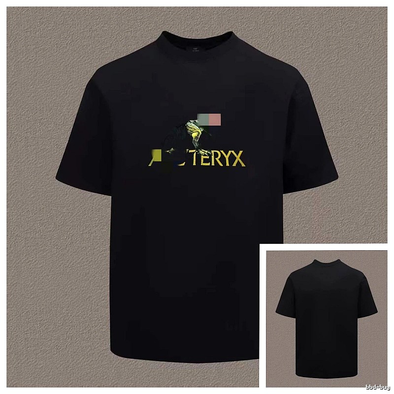 Arc'teryx Printed Outdoor Style Black Short Sleeve T-Shirt