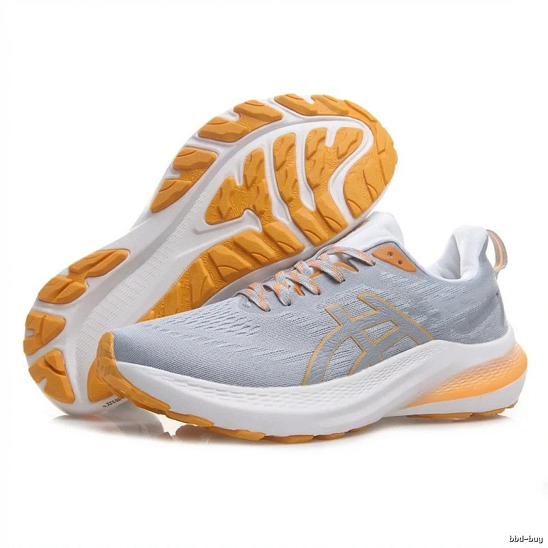 ASICS Lightweight Gray-Orange Athletic Shoes