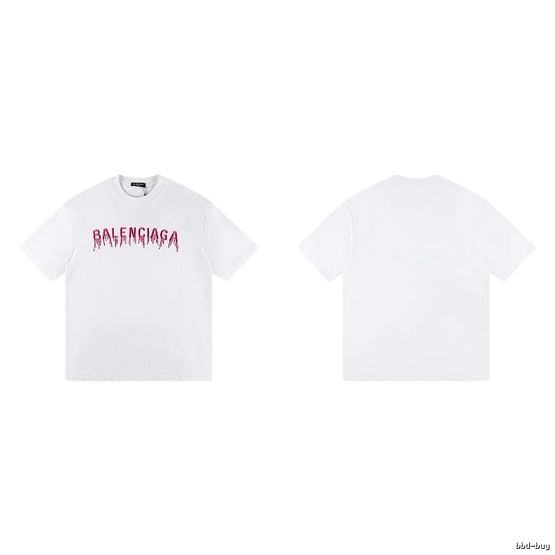 Balenciaga Blood Drop Collection Street Style White T-Shirt