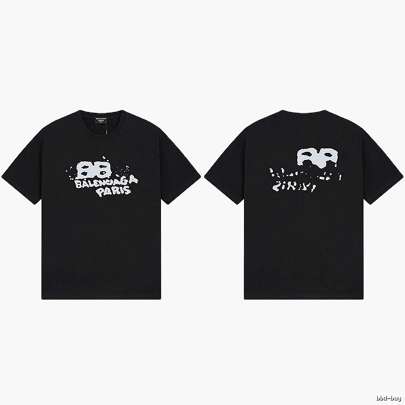 Balenciaga graffiti-style black T-shirt