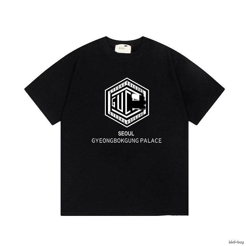 Balenciaga Graphic Printed Cool & Trendy Black Short-sleeve T-shirt