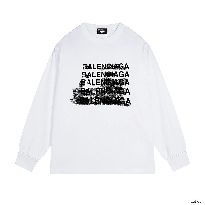 Balenciaga letter-style white T-shirt