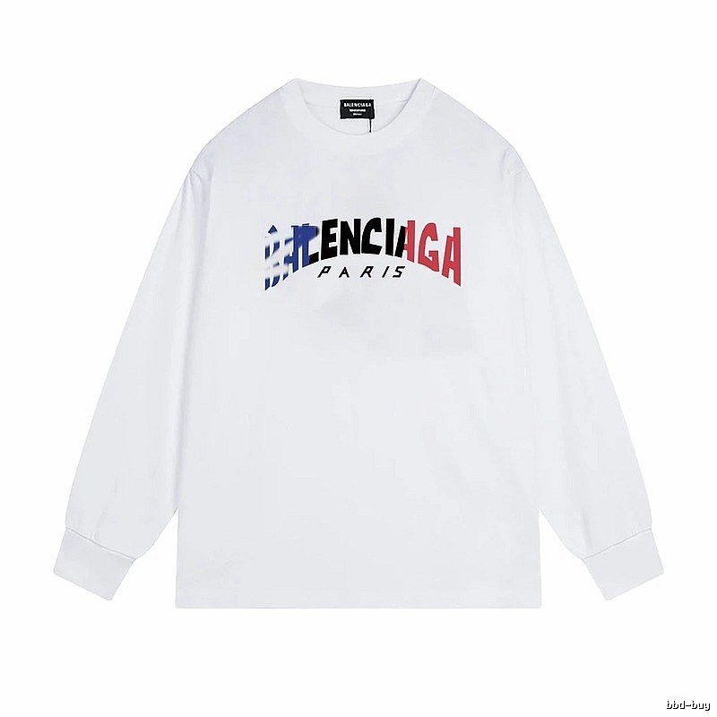 Balenciaga letter-style white T-shirt