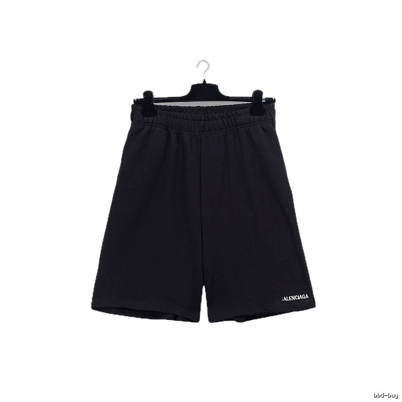 Balenciaga minimalist style black shorts