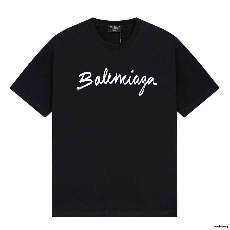 Balenciaga minimalist style black T-shirt