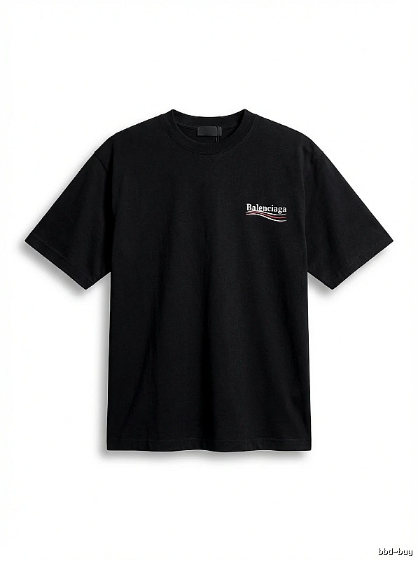 Balenciaga minimalist style black T-shirt
