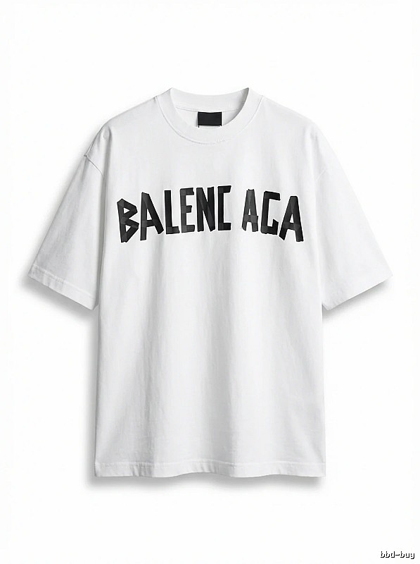 Balenciaga minimalist style white T-shirt