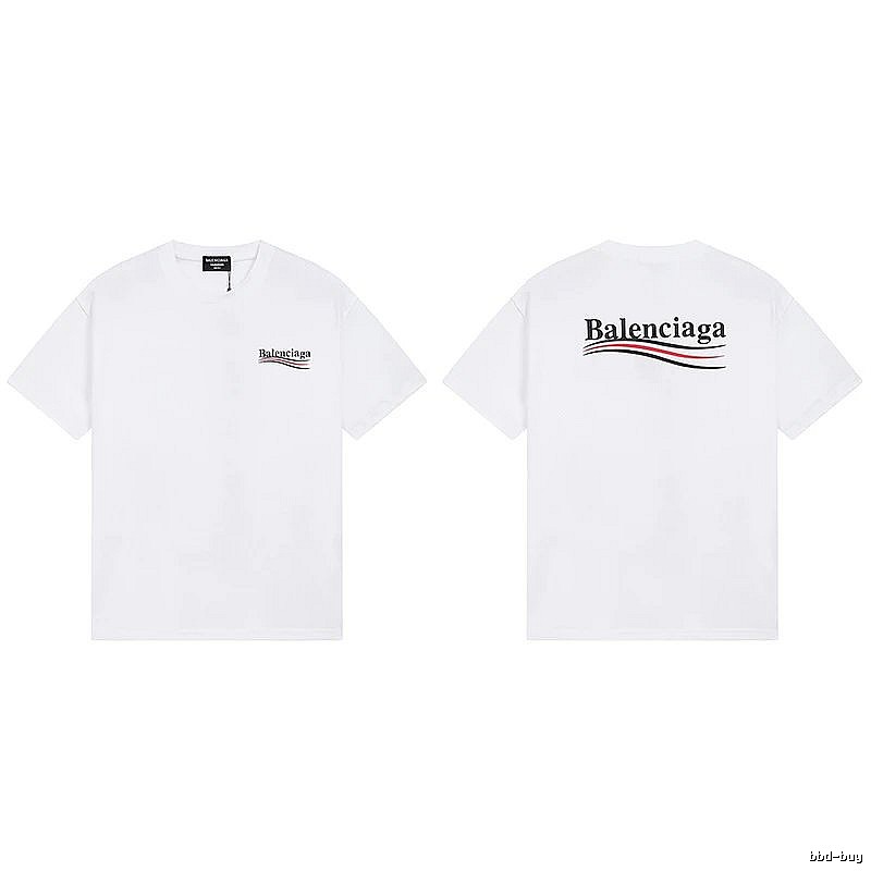 Balenciaga minimalist style white T-shirt