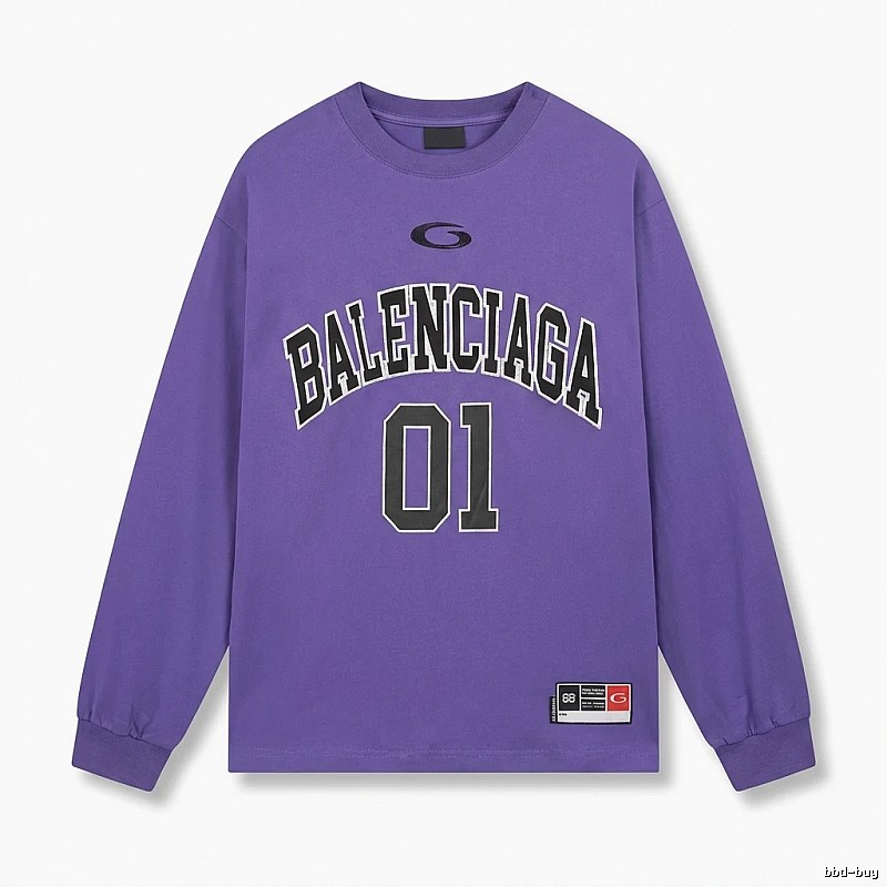 Balenciaga preppy style purple sweatshirt