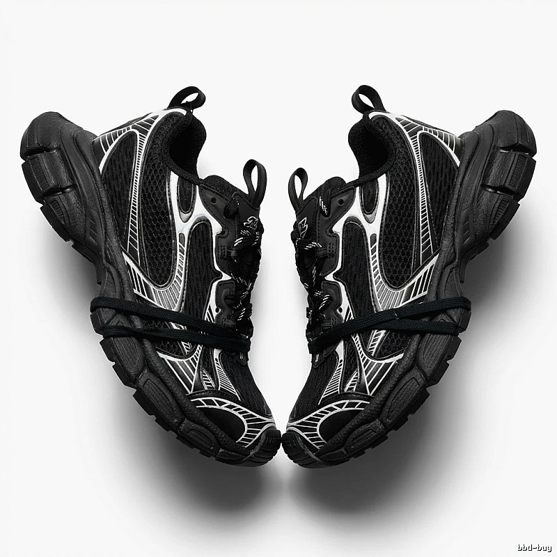 Balenciaga retro black and grey sports shoes