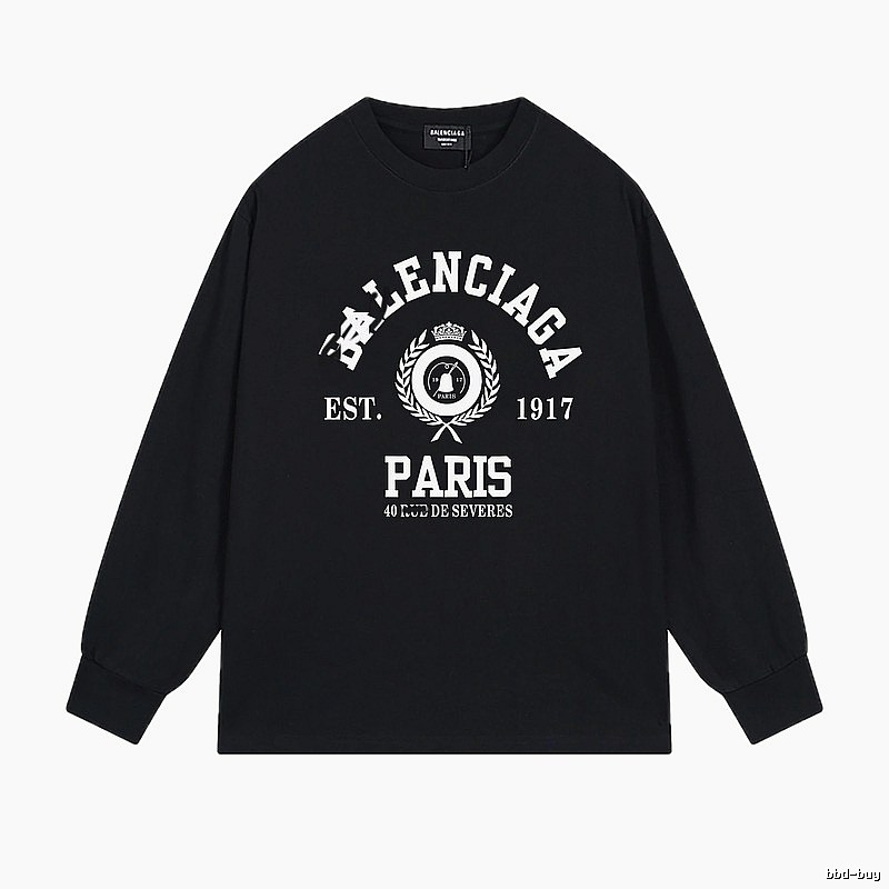 Balenciaga retro black long-sleeve