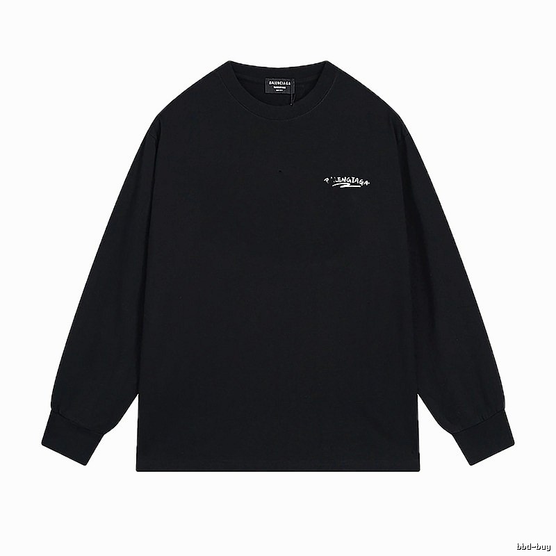 Balenciaga simple style black long-sleeved shirt