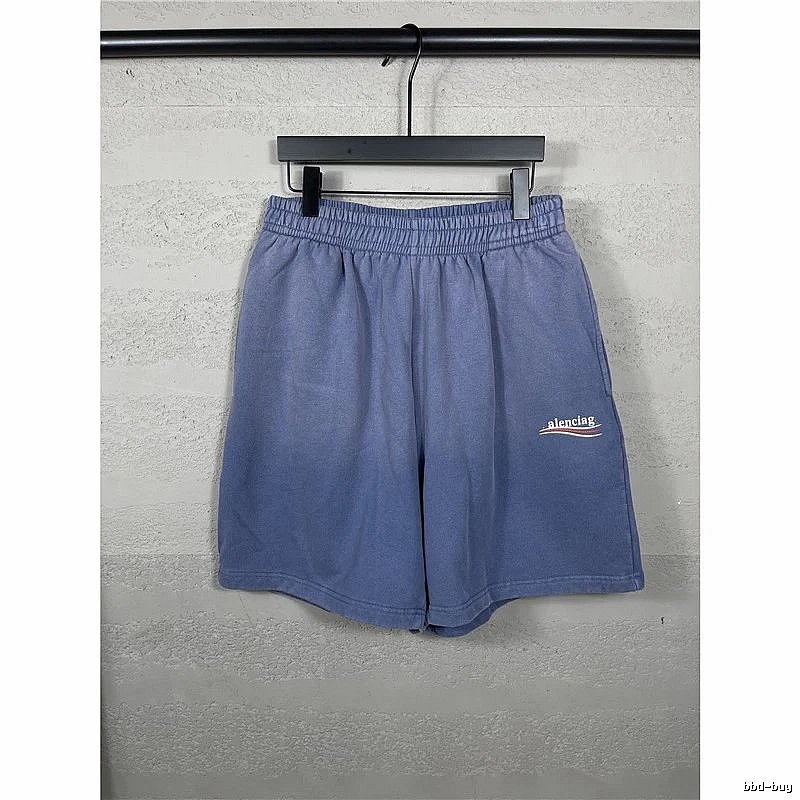 Balenciaga simple-style blue shorts