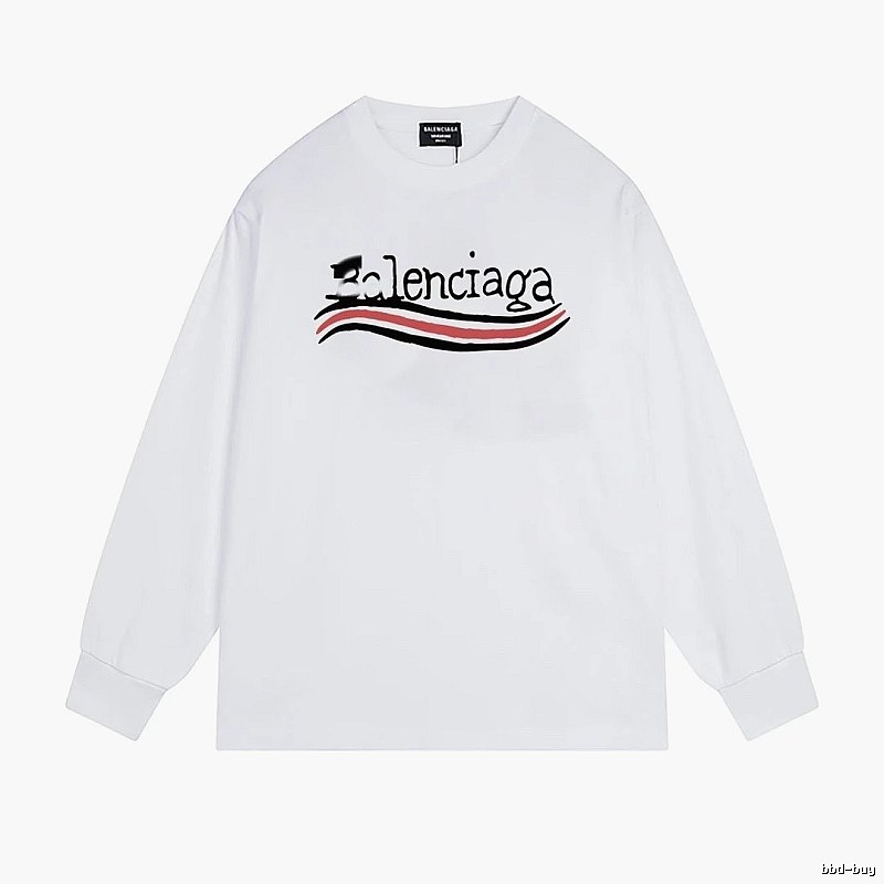 Balenciaga striped white long-sleeve