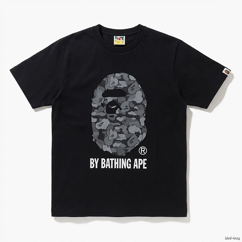 Bape Ape Head Camouflage Style Black T-shirt