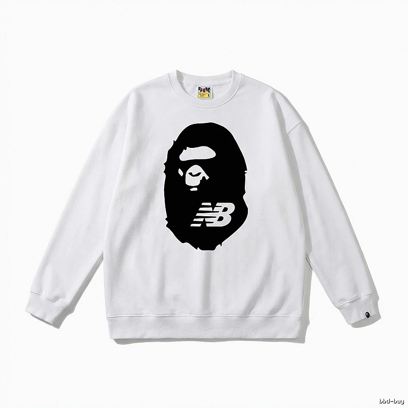Bape Ape Head Classic White Sweatshirt