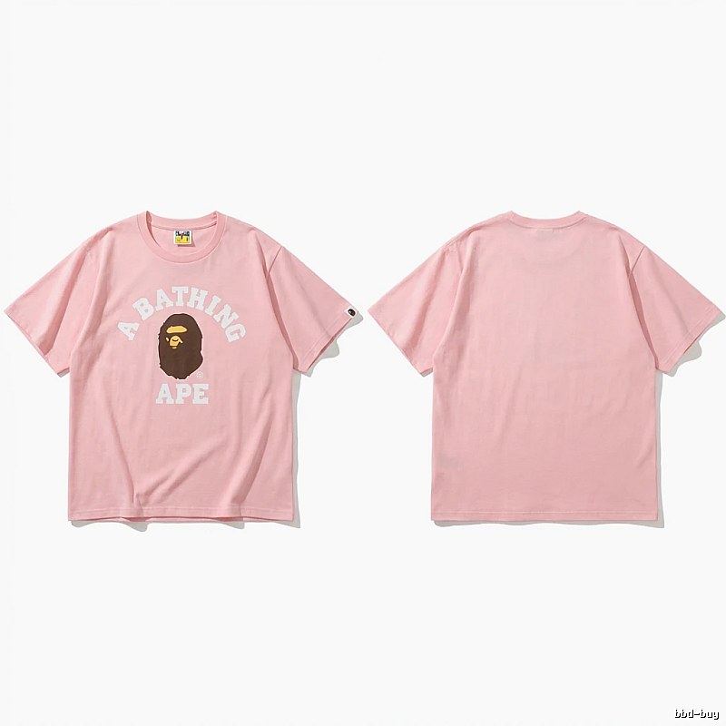 Bape Ape Head Pink T-shirt