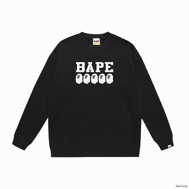 BAPE Ape Head Simple Black Sweatshirt