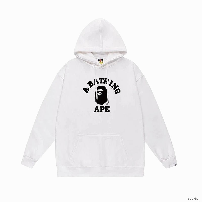 Bape Ape Head Simple White Sweatshirt