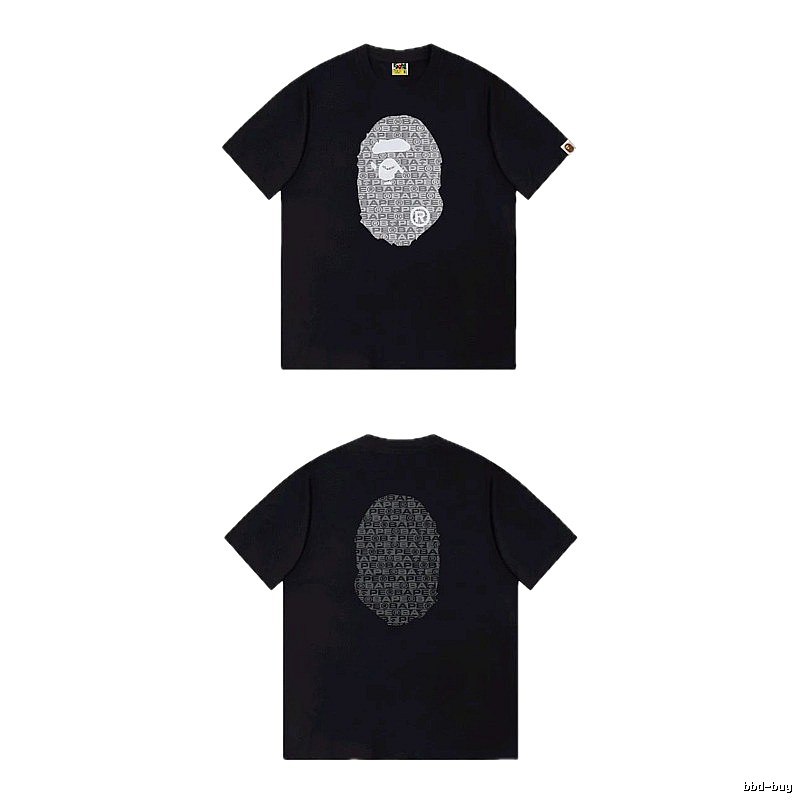 Bape Ape Head Trendy and Cool Black T-shirt