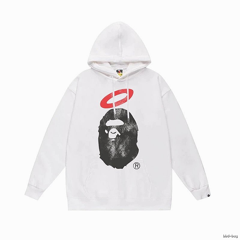 Bape Ape Head Trendy Cool Style White Sweatshirt