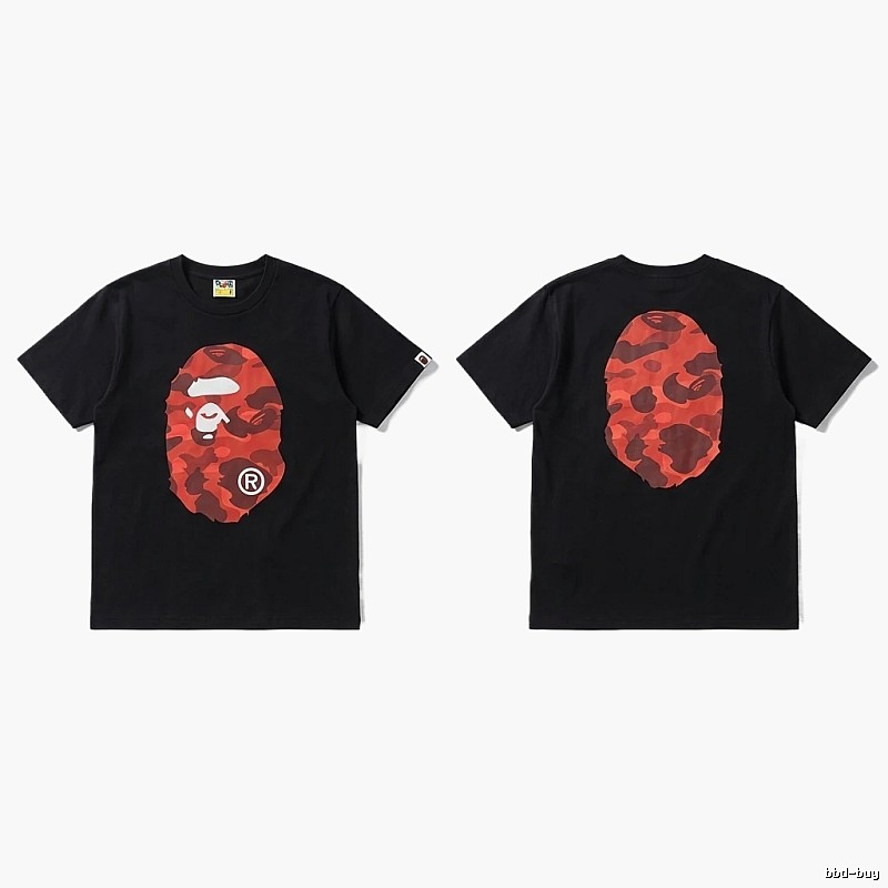 Bape camouflage style black T-shirt