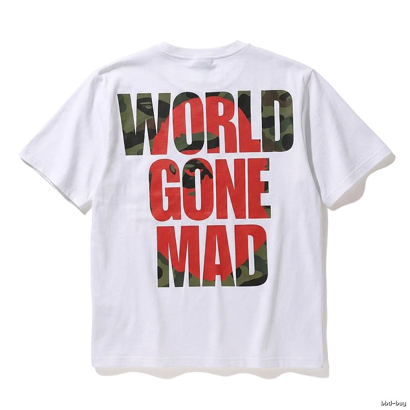 Bape camouflage style white T-shirt