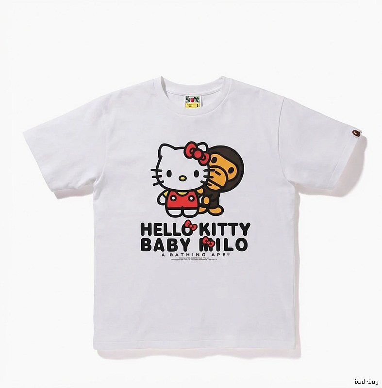 Bape Co-branded Cartoon White T-shirt