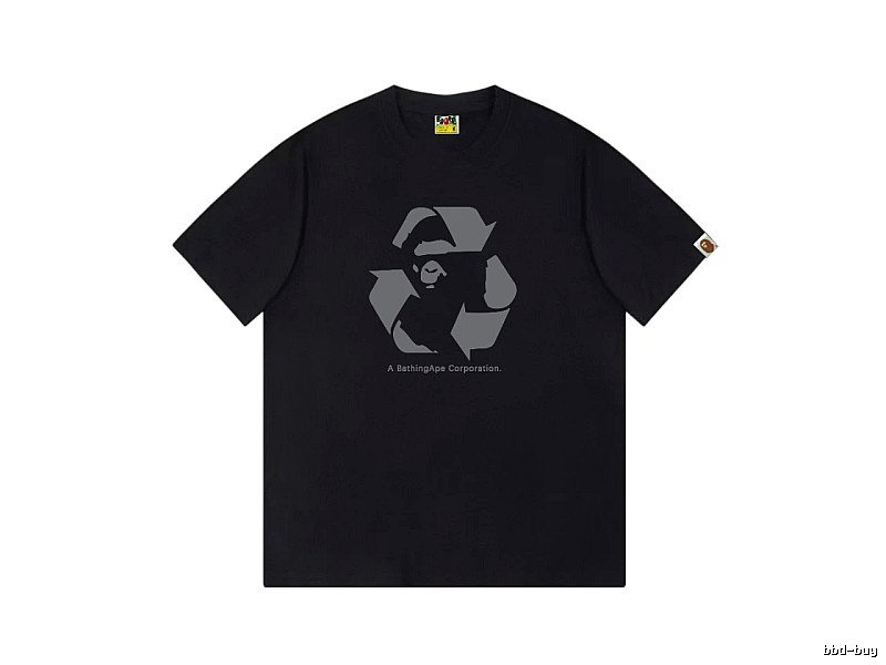 Bape Recycling Series Black Short Sleeve