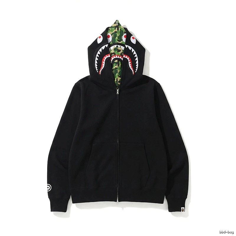 Bape Shark Camouflage Style Black Sweatshirt
