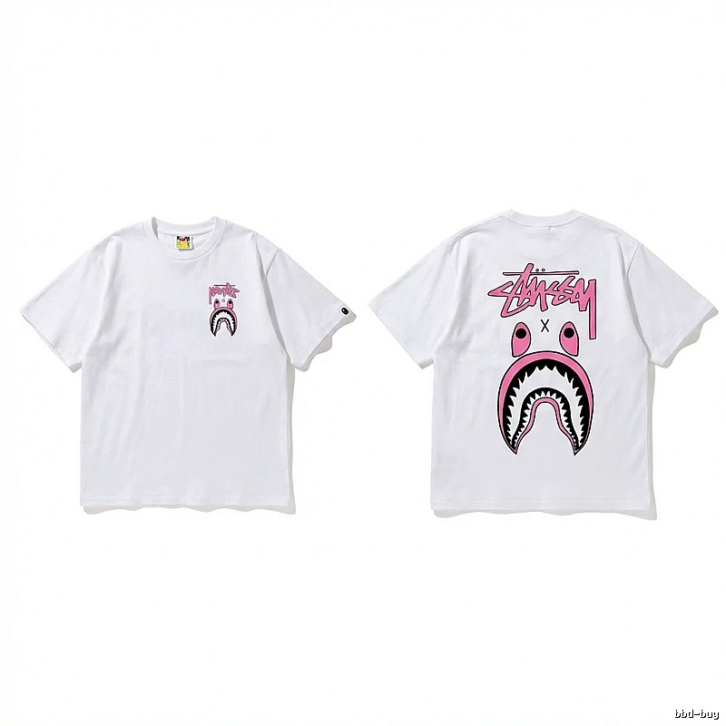 Bape Shark Co-branded White T-shirt