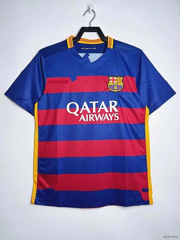 Barcelona Premium Style Retro soccer jersey Blue Red Barcelona for Minimal Outfits