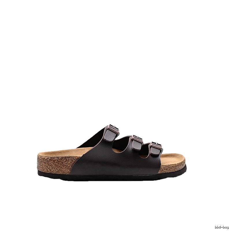BIRKENSTOCK Casual Dark Brown Cork Slide Sandals