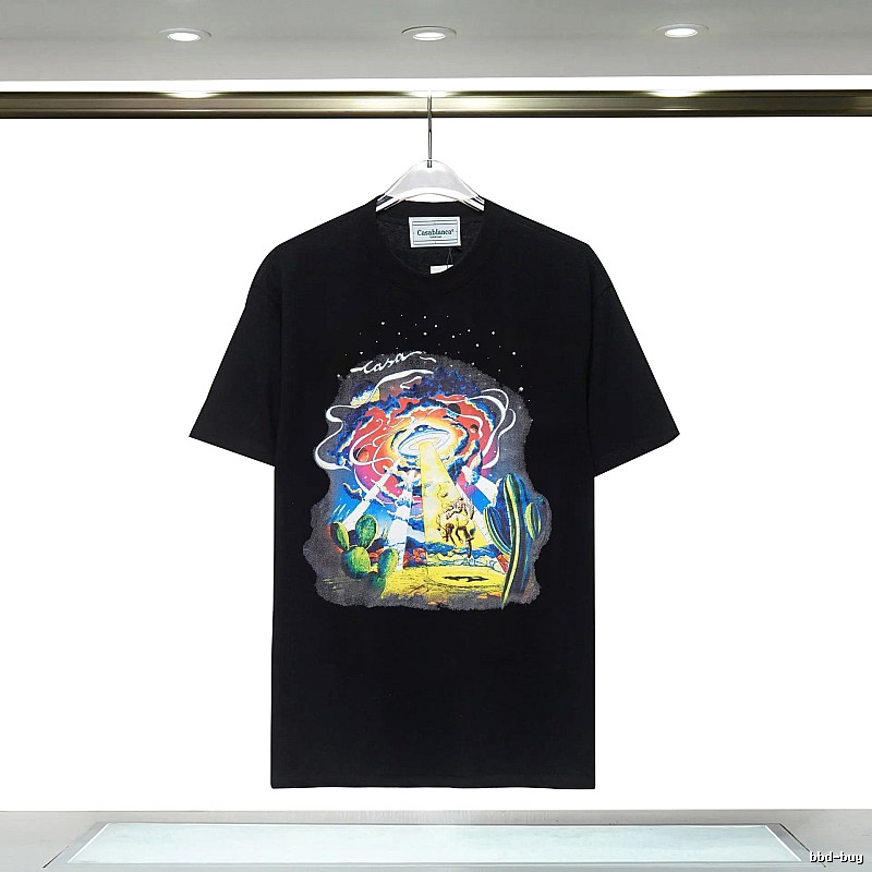 Black T-shirt with Casablanca starry sky print