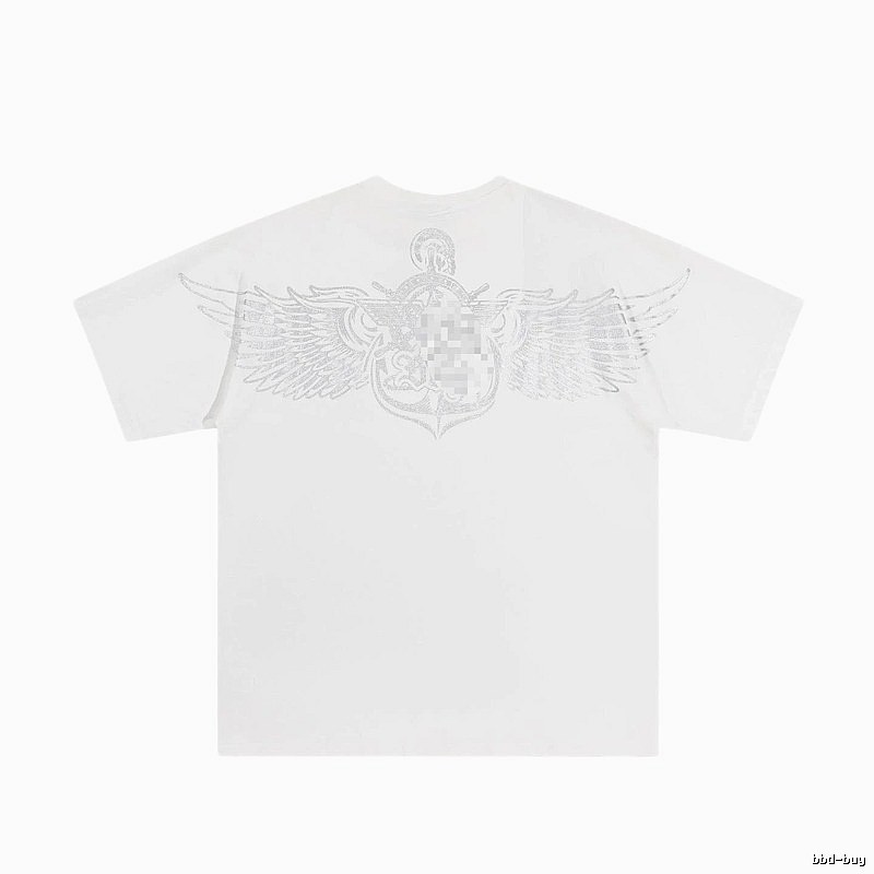 BOY Wing Print Street Style White T-Shirt